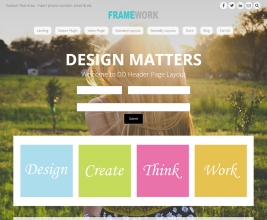 Framework Theme customizable area