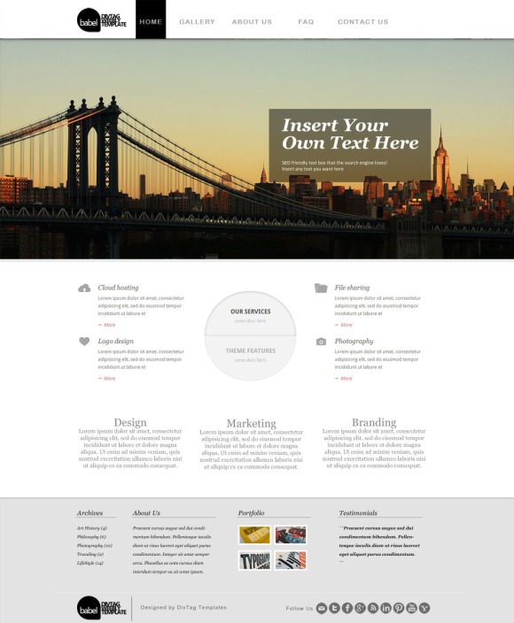 Babel weebly template