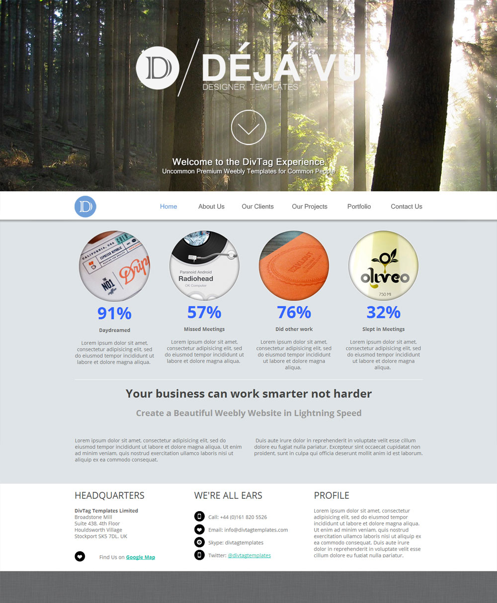 weebly templates deja vu theme premium weebly templates and free custom weebly themes