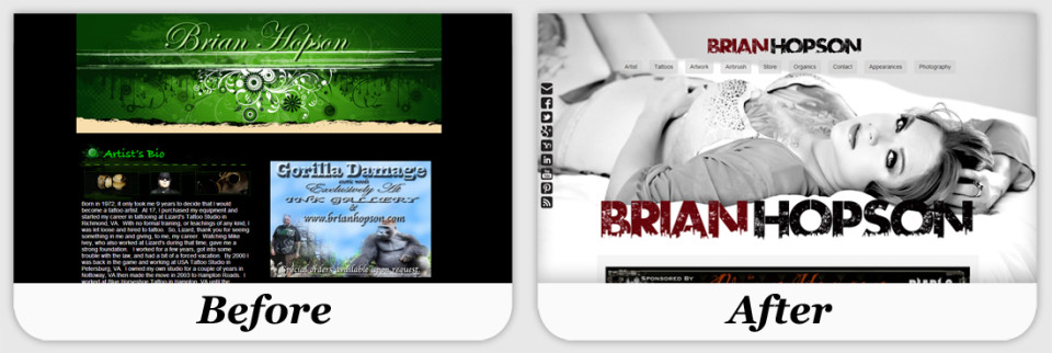 Before & After Weebly Examples