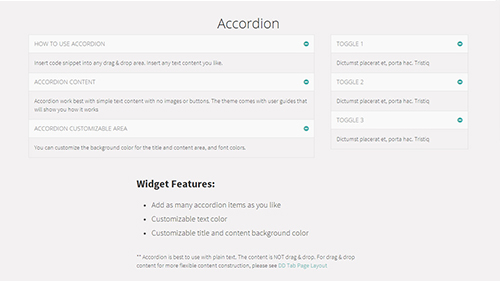  Accordion Widget