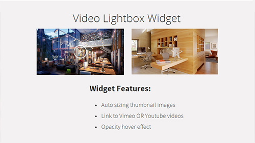  Video Lightbox Widget