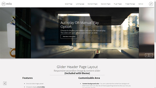  Glider Header Page Layout