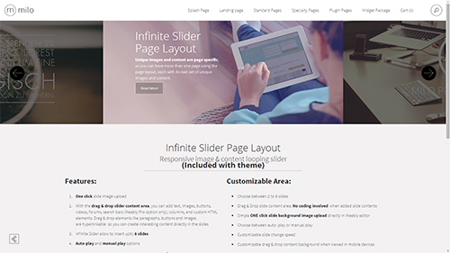  Infinite Header Page Layout
