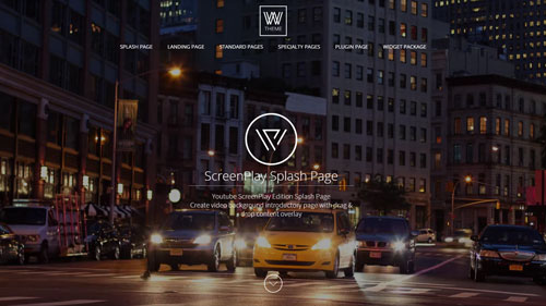  ScreenPlay Splash Page Layout (W Theme 3.0+)
